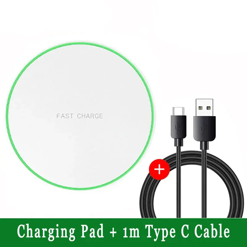 Filips 100W Fast Wireless Charger Pad For iPhone 15 14 13 12  X Pro Max 8 Samsung Galaxy S23 Xiaomi